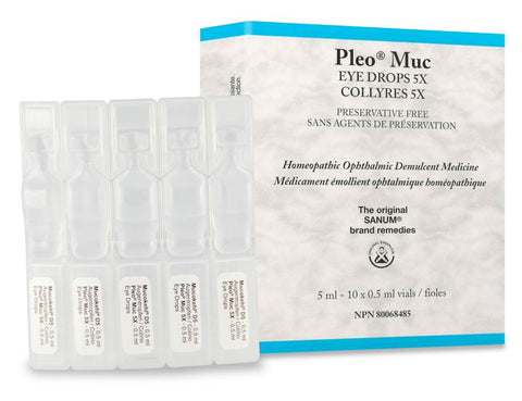 Pleo Muc Eye Drops 5X - Single Use Vials